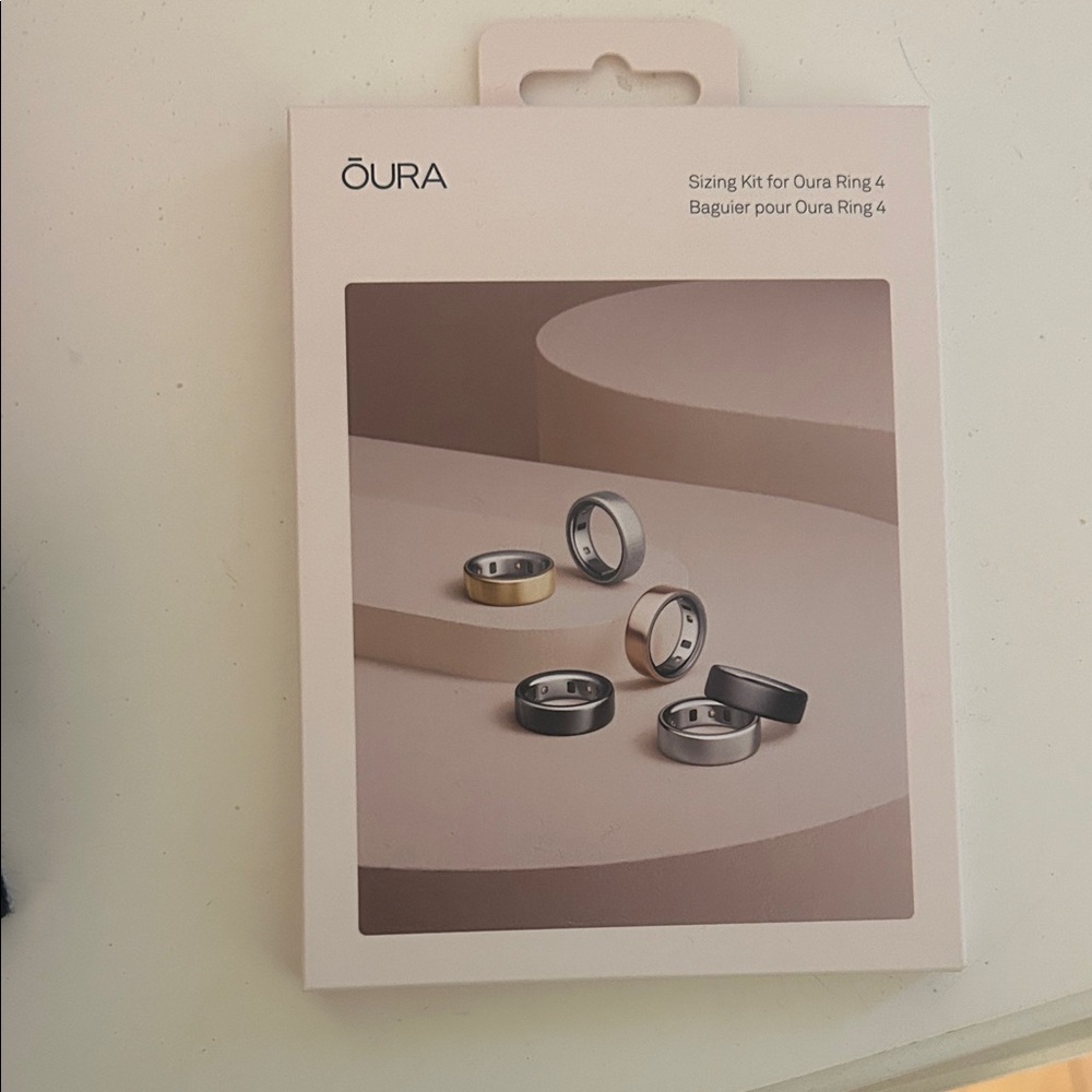 Oura Ring Sizing Set with Silver and Gold Options NWT